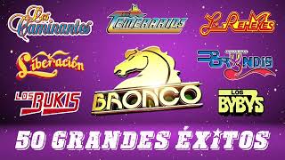 GRUPOS ROMANTICOS DEL RECUERDO  BRONCO BRYNDIS LOS TEMERARIOS BUKIS Y MAS  50 GRANDES ÉXITOS [upl. by Seldon]