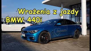 Wrażenia z jazdy BMW 440i Gran Coupe Xdrive 326KM test [upl. by Hairaza]