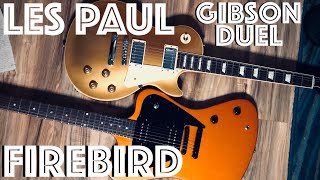 Gibson Les Paul Classic vs Non Reverse Firebird [upl. by Einnaffit]