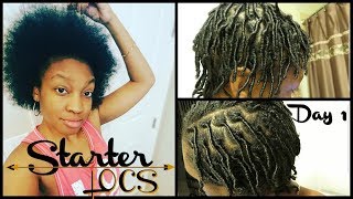 STARTER LOCS DAY 1  MY LOC JOURNEY [upl. by Nevek]