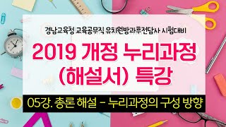 2019 개정누리과정 해설서 강의 05강 경남교육청 교육공무직 유치원방과후전담사 대비 에듀피디 정원상 [upl. by Sergio]