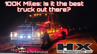 International HX 100000 mile review how good is it Day in the life of a trucker [upl. by Ecaidnac]