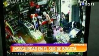 En cámaras de seguridad quedó registrado robo a supermercado [upl. by Nesiaj]