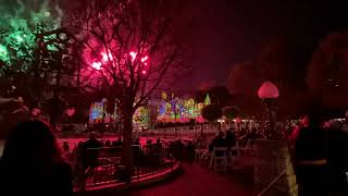 Disney theme park light show [upl. by Eenat]