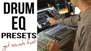 Drum EQ Techniques  Drum EQ Live Presets for Fast Drum Sounds [upl. by Asilef178]