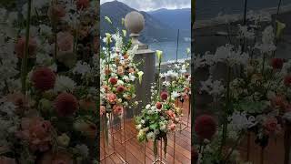 Lake Como amp Ticino Florist juliazhigalova329 wedding florist lakecomo flowers ceremony [upl. by Calandria]