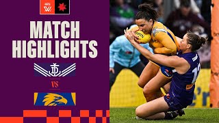 Fremantle v West Coast Highlights  Round 1 2023  AFLW [upl. by Cote]