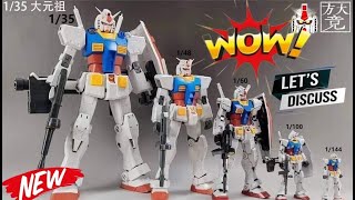 HUGE SIZE 135 SCALE FANG DA JING RX782 GUNDAM MODEL KIT [upl. by Indys118]