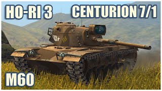 M60 HoRi Type III amp Centurion 71 • WoT Blitz Gameplay [upl. by Isabeau855]