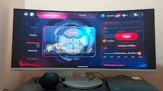 Rog Phone II connected via Thunderbolt 3 Samsung CJ791 Ultrawide [upl. by Ahsoyek]