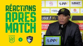 FC Nantes  Le Havre AC  la réaction dAntoine Kombouaré [upl. by Erhart]