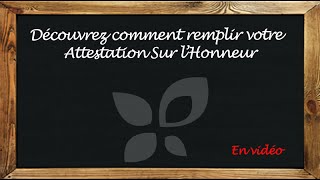 PrimesEnergiefr  Comment remplir son Attestation Sur lHonneur [upl. by Bohs967]