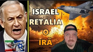 Retaliação Direta Israel Lança Ofensiva Massiva Contra o Irã [upl. by Lledniw]