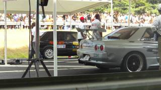 SKYLINE GTR R32 MODIFIED VS GOLF2 R32 HD [upl. by Neeli]