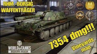 RHMBORSIG WAFFENTRÄGER  7354 dmg  WoT Console [upl. by Tager938]