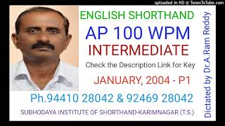 1556  AP100 WPM  JANUARY 2004  P1 [upl. by Holleran309]