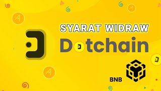 SYARAT WIDRAW DOTCHAIN MINING [upl. by Atiana]