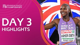 Day Three Highlights  European Athletics Championships  Roma 2024 [upl. by Potts]