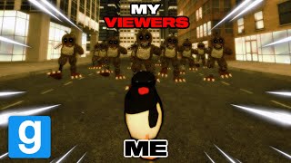 MANHUNT with VIEWERS is INSANE  Garrys Mod FNAF [upl. by Castara]