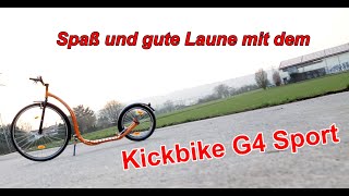 Test und Review Kickbike G4 Sport  Lust am Tretroller fahren [upl. by Rollin585]