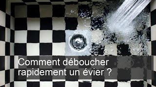 Comment déboucher rapidement un évier [upl. by Sahcnip]