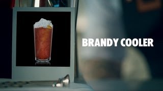 BRANDY COOLER DRINK RECIPE  HOW TO MIX [upl. by Ydnim]