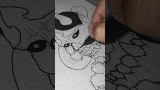 Drawing Hannya Mask Tattoo Idea Part 3 tatuagem art hannyamask howtodraw [upl. by Vasos]