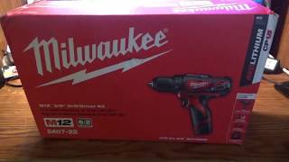 Milwaukee M12 DrillDriver Model 240720 UnboxingReview [upl. by Towers]