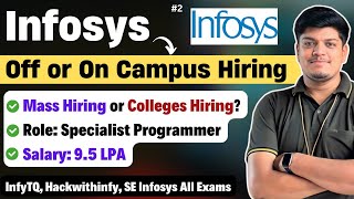 Infosys Off Or On Campus Hiring 2024  All Queries Solved InfyTQ Hackwithinfy SE All Exam Process [upl. by Colvin]