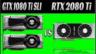 Nvidia GTX 1080 Ti SLI vs Nvidia RTX 2080 Ti 1080p 1440p 2160p 4K 12 Games and 36 tests [upl. by Lener171]