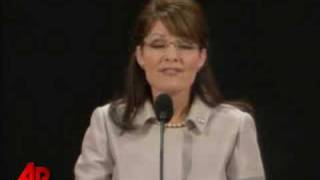 Palin Takes Slap at Obama in Convention Speech [upl. by Tarfe262]