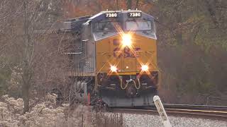 CSX C318 Loaded Coal Train from Lodi Ohio November 4 2023 [upl. by Faustina]