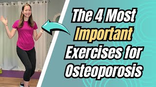 4 Standing Exercises for Osteoporosis  The Best WeightBearing Exercises  For Seniors amp Adults 50 [upl. by Yror]