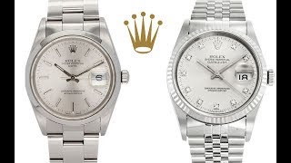 Whats The Difference Rolex Datejust Vs Rolex Oyster Perpetual Date [upl. by Acirehs912]