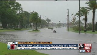 Tropical Storm Colin Bayshore and Howard shut down due to flooding [upl. by Claudianus]