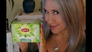 Lipton Green Tea  Decaf  KimTownselYouTube [upl. by Ynnoj]