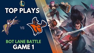 BOT LANE BATTLE  Utica vs Converse  League of Legends Top Plays  Game 1 [upl. by Izogn417]