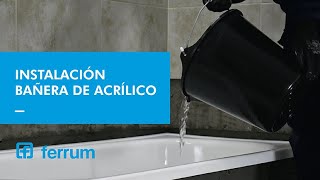 Como instalar una bañera de acrílico  Ferrum SA [upl. by Spaulding841]