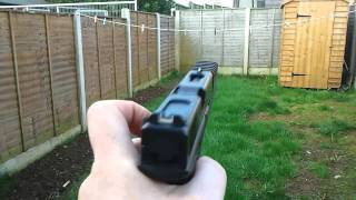 Airsoft Glock 18c with compensator test fire [upl. by Furr]