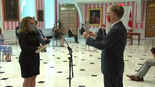 Chrystia Freeland sworn in as federal finance minister [upl. by Pufahl]