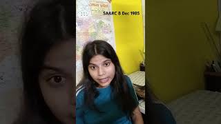 Important information of SAARC upsc learnwithrakhi youtubeshorts [upl. by Wagoner170]