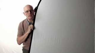 Folding a large Popup backdrop or reflector Tutorial [upl. by Gaillard]