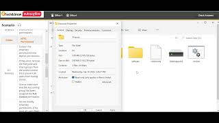 857 Share and Secure Folders Configure NTFS Perm TestOut Lab [upl. by Azeret]