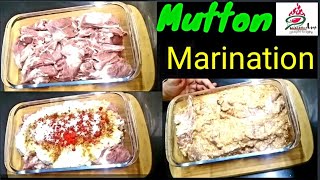 Mutton Marination Process Mutton Marinade Recipe  Richi Rich kitchen and lifestyle [upl. by Ziagos234]