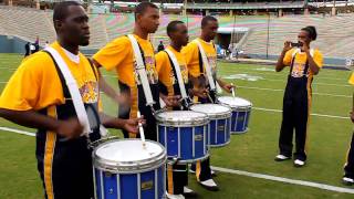 PVAMU MARCHING STORMDRUMLINE WARMING UP [upl. by Acira]