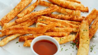 2 Ingredient Keto French Fries Recipe  Vegan  Egg Free  Paleo  Gluten free  Low carb  LCHF [upl. by Eibbob565]