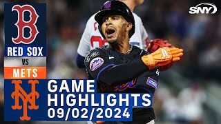 Mets vs Red Sox 922024  NY Mets Highlights  SNY [upl. by Chickie291]