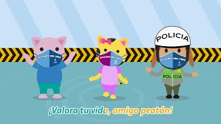 Cantemos las señales de tránsito ¡Valora tu vida amigo peatón [upl. by Ahsenrad]