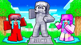 Nico was TURNED TO STONE in Minecraft [upl. by Auhsaj216]