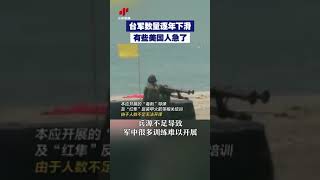 【台軍數量逐年下滑 有些美國人急了】近日，美媒曝台灣兵源不足，軍中多項訓練難以開展；台軍在加强人員訓練方面進展緩慢，令美國及民進黨當局的軍事專家“感到憂心”  紀錄台灣 [upl. by Clute371]